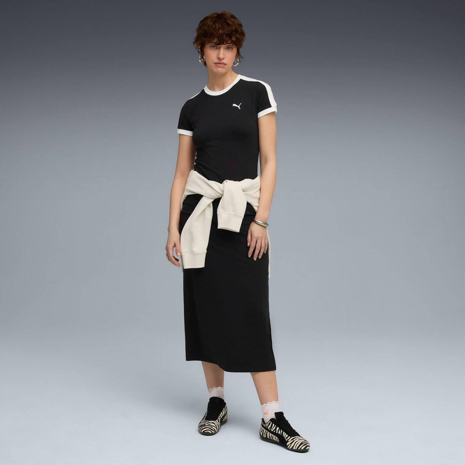 Robe Puma T7 Dress, Noir, Femmes 3/5