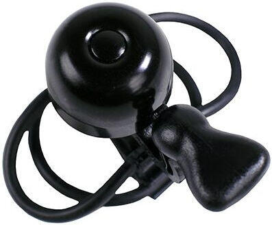 Cloche À Vélo Micro 23Mm Avec Fermeture Elastique En Caoutchouc - Noir 5/5
