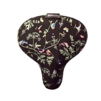 Basil wanderlust zadelhoes - zwart met vogelprint