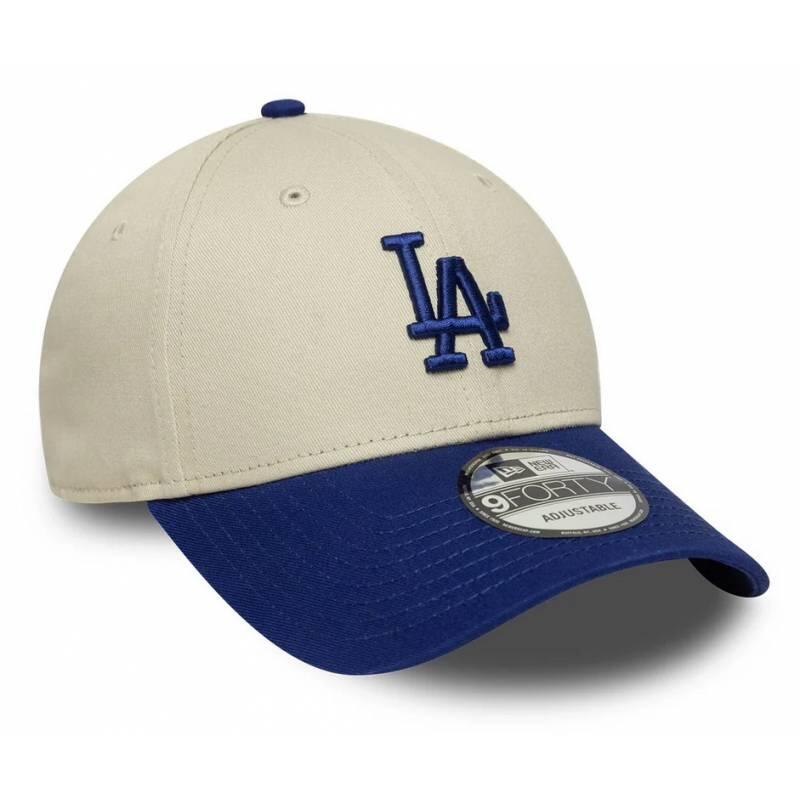 Casquette MLB Los Angeles Dodgers New Era Color Block 9FORTY Crème 2/5