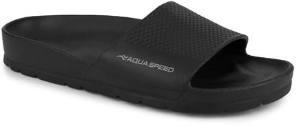 Klapki czarne sportowe na basen plażę AQUA SPEED