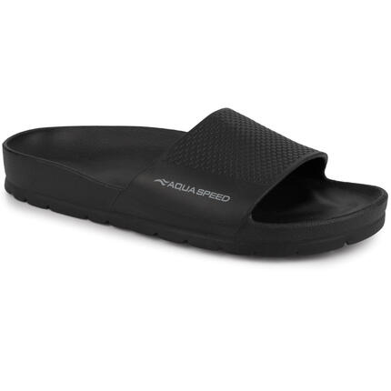 Klapki czarne sportowe na basen plażę AQUA SPEED