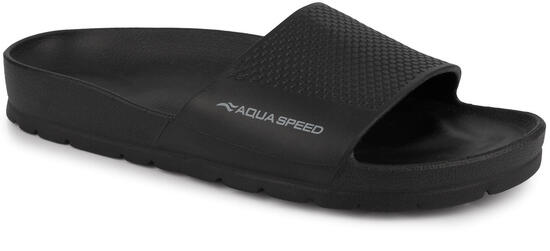 Klapki czarne sportowe na basen plażę AQUA SPEED