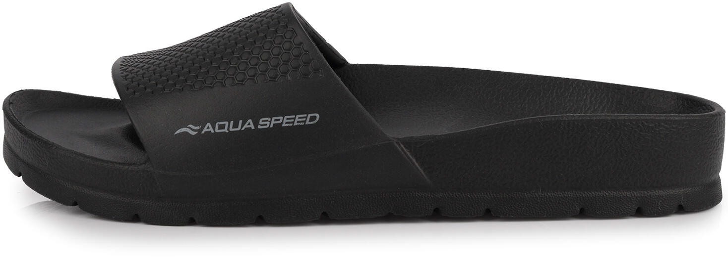 Klapki  czarne sportowe na basen plażę AQUA SPEED 2/7