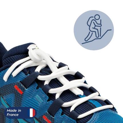 Lacets Ronds Élastiques Pour Chaussure De Randonnée Silicone - noir