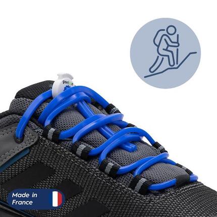 Lacets Ronds Élastiques Pour Chaussure De Randonnée Silicone - noir