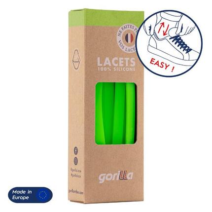 Lacets élastiques larges pour baskets sneakers silicone - noir