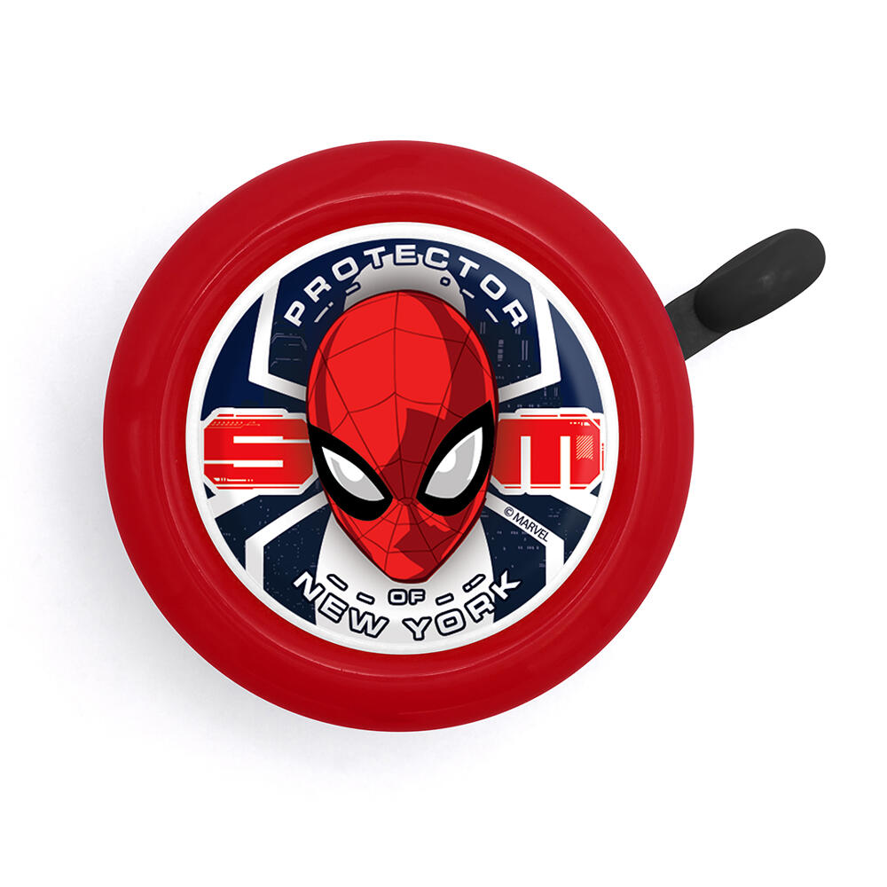 Spider-Man Fahrradglocke 55 mm in Rot für Jungen 2/3