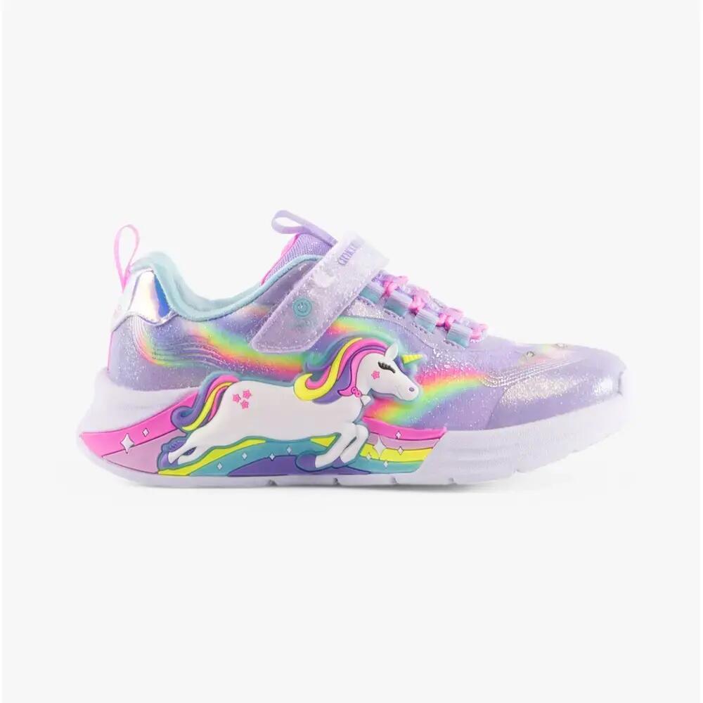 302298-l/n Girls Sports Low Top Lace Up Trainers