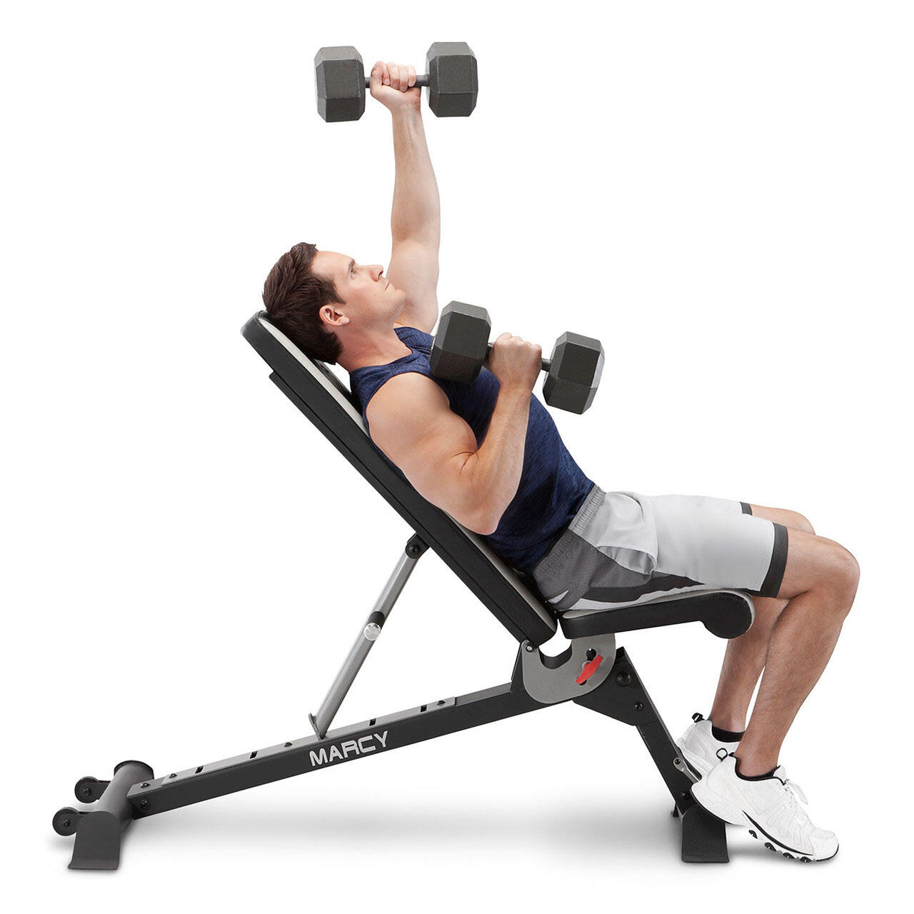 MARCY DELUXE SB670 FOLDABLE UTILITY WEIGHT BENCH 7/7