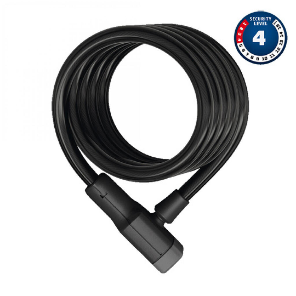 ABUS Spiral Cable Lock 6512K 180 12 BK SCMU - 180 cm - Black