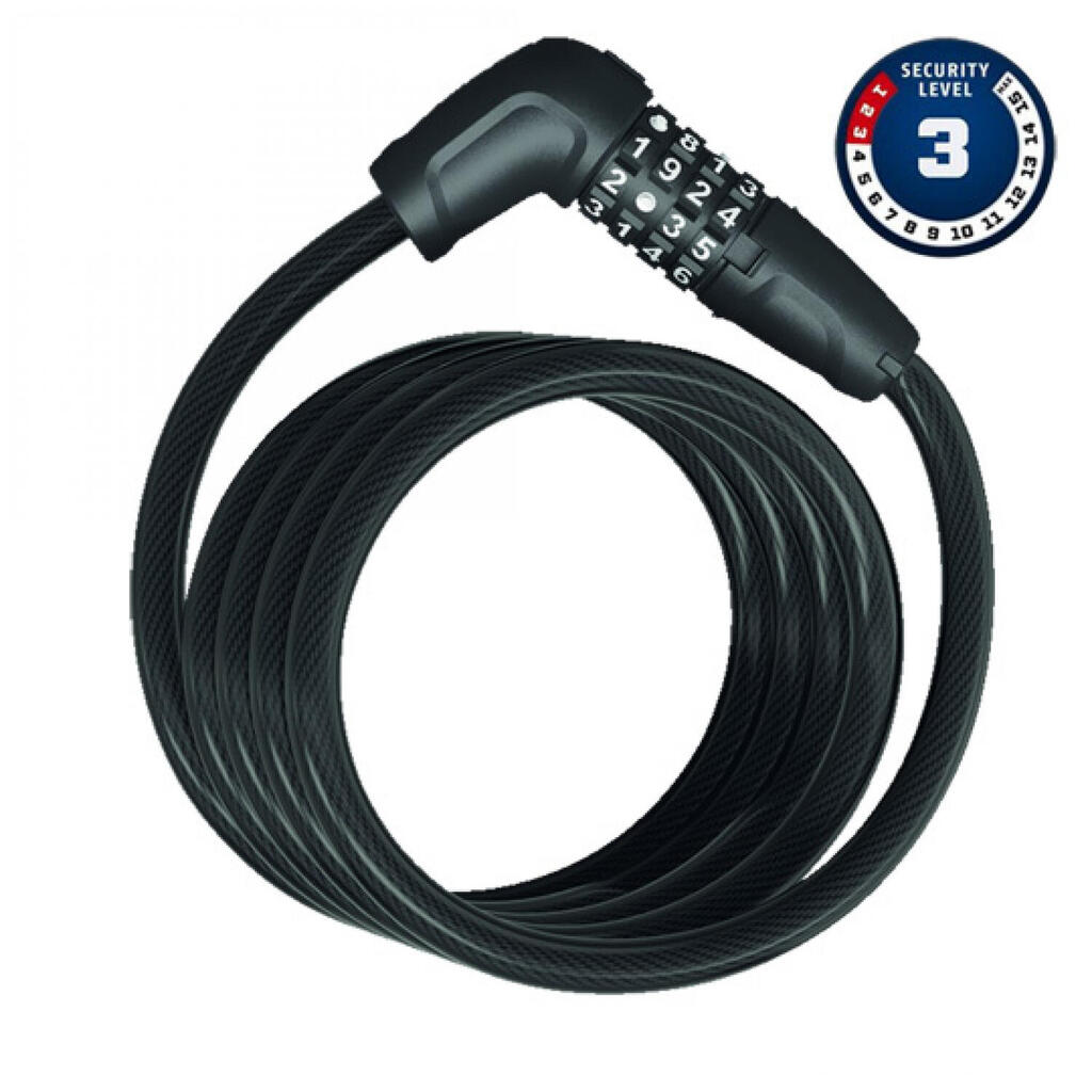 ABUS 5510C 180 Cable Lock - Reliable Bicycle Security in Black
