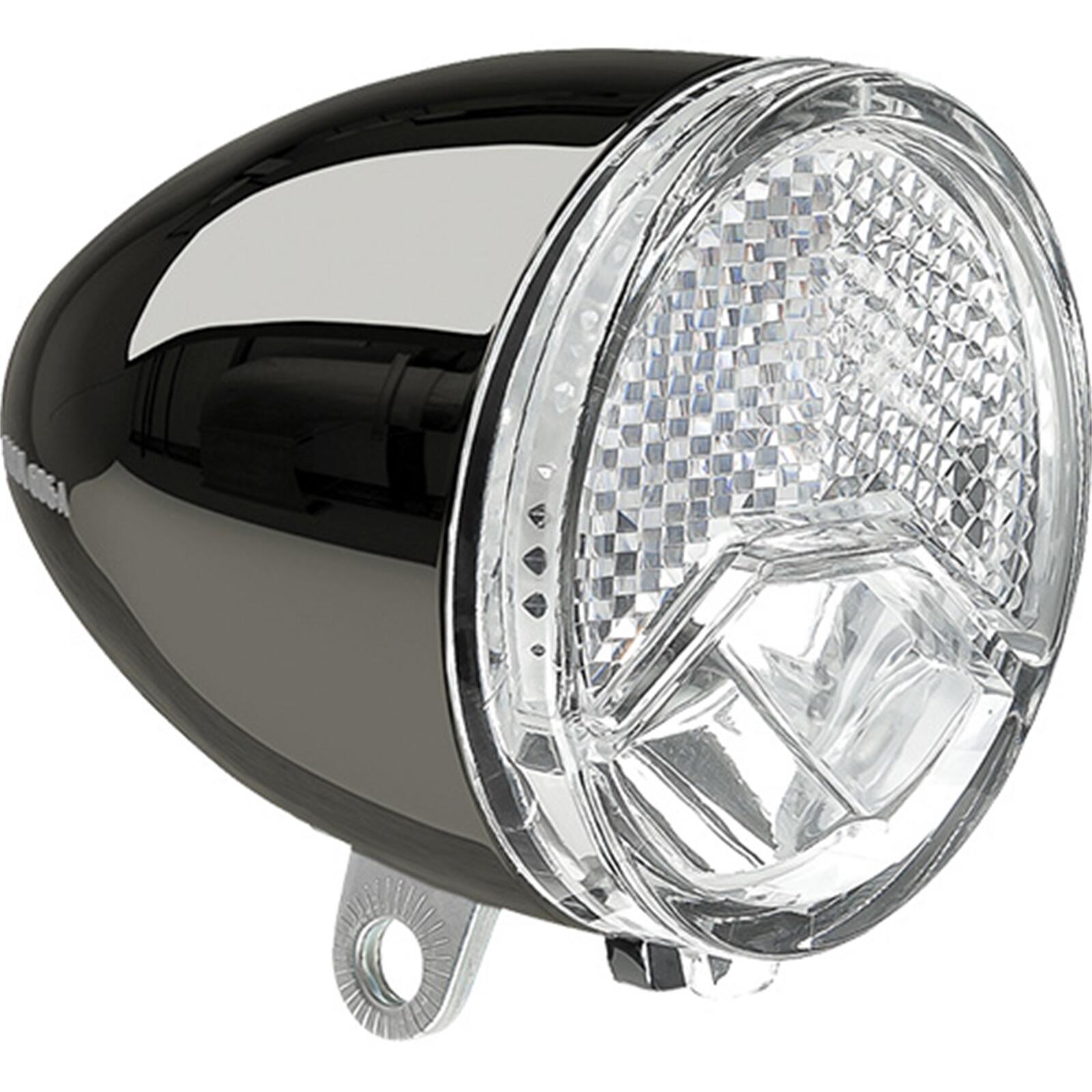 Axa Dynamo-Scheinwerfer 606 Auto LED schwarz chrom AXA NL 92915196SC StVZO 1/4