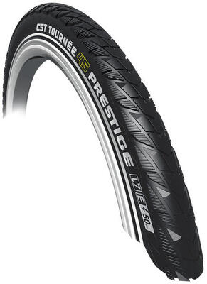 Cst tournée prestige 28 x 2.00 50-622 mm - zwarte e-bike band met reflectie