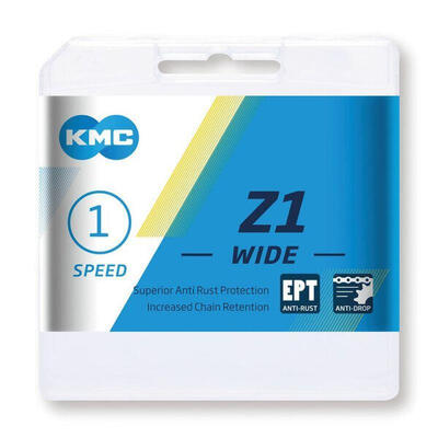 Kmc z1 ept 112 ketting - 1/2 x 1/8 inch. zilver. roestbestendig