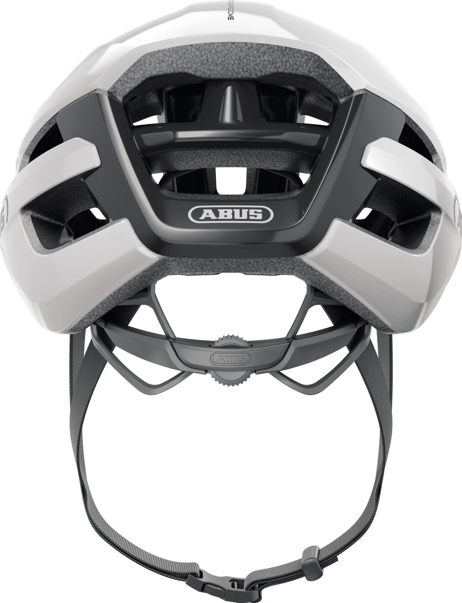 Abus PowerDome Rennradhelm in Shiny White, Größe M 54-58 cm 3/7