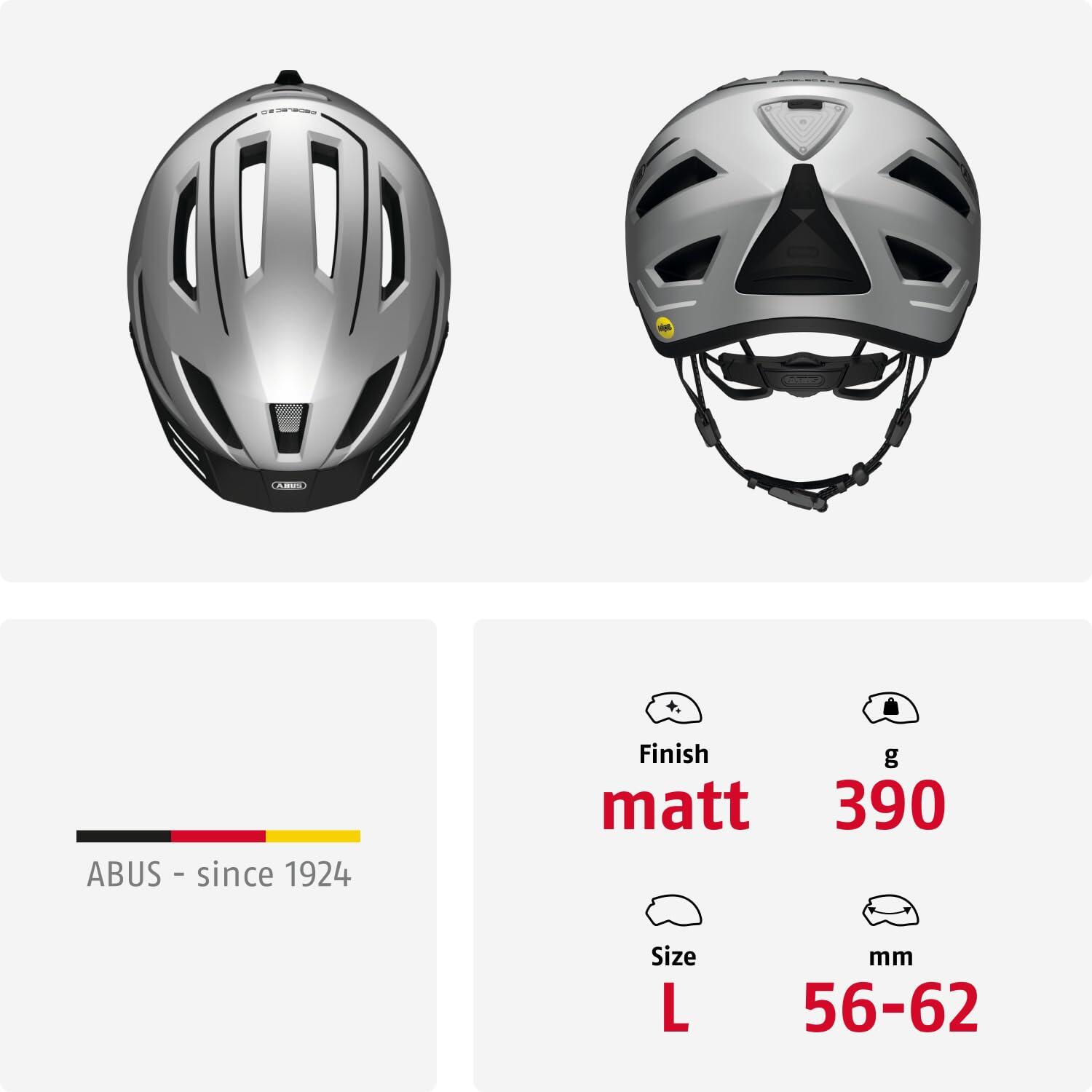 Abus Pedelec 2.0 MIPS Casque - Édition Argent L 56-62cm 5/7