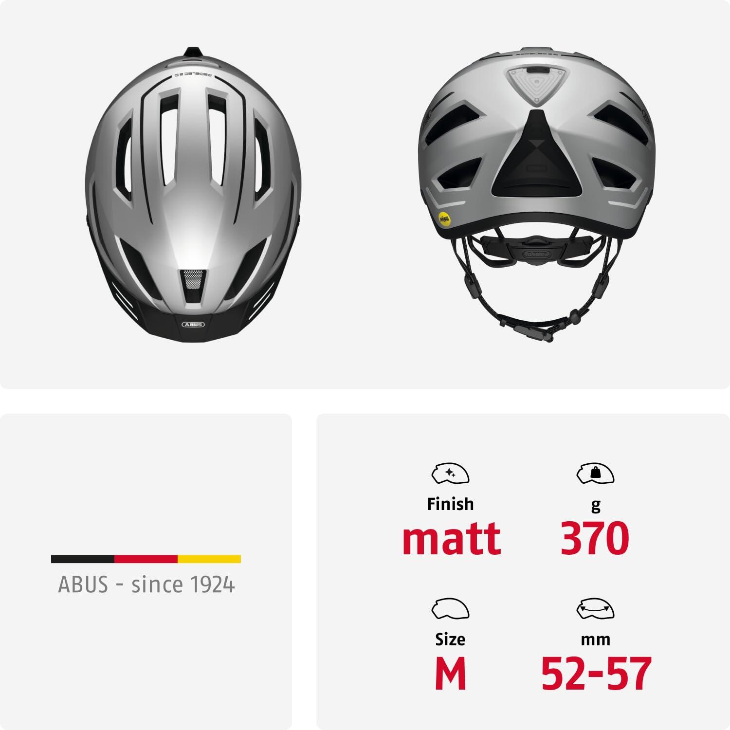 Abus Pedelec 2.0 MIPS Casque Argent M 52-57CM 5/7