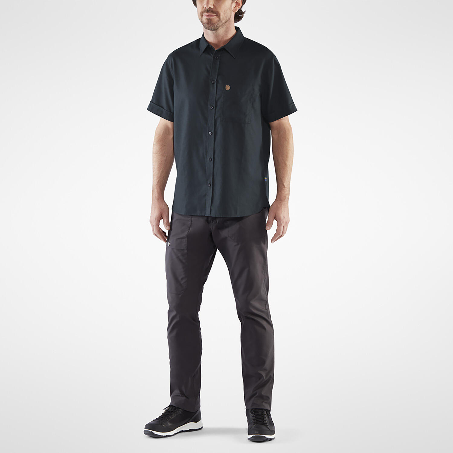 Herren Shirt Övik Travel Shirt 5/7