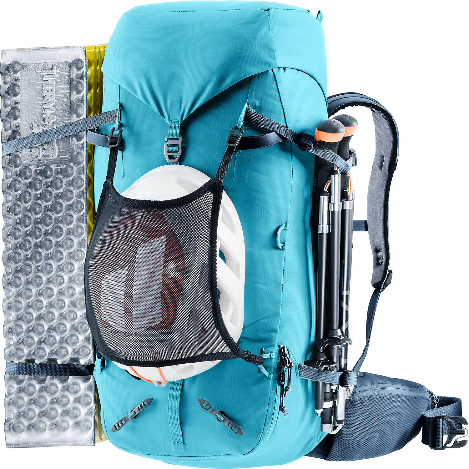 Sac à dos Deuter Guide 32+8 SL femme 32L extensible dos court V‑Frame Lagoon Ink 10/14