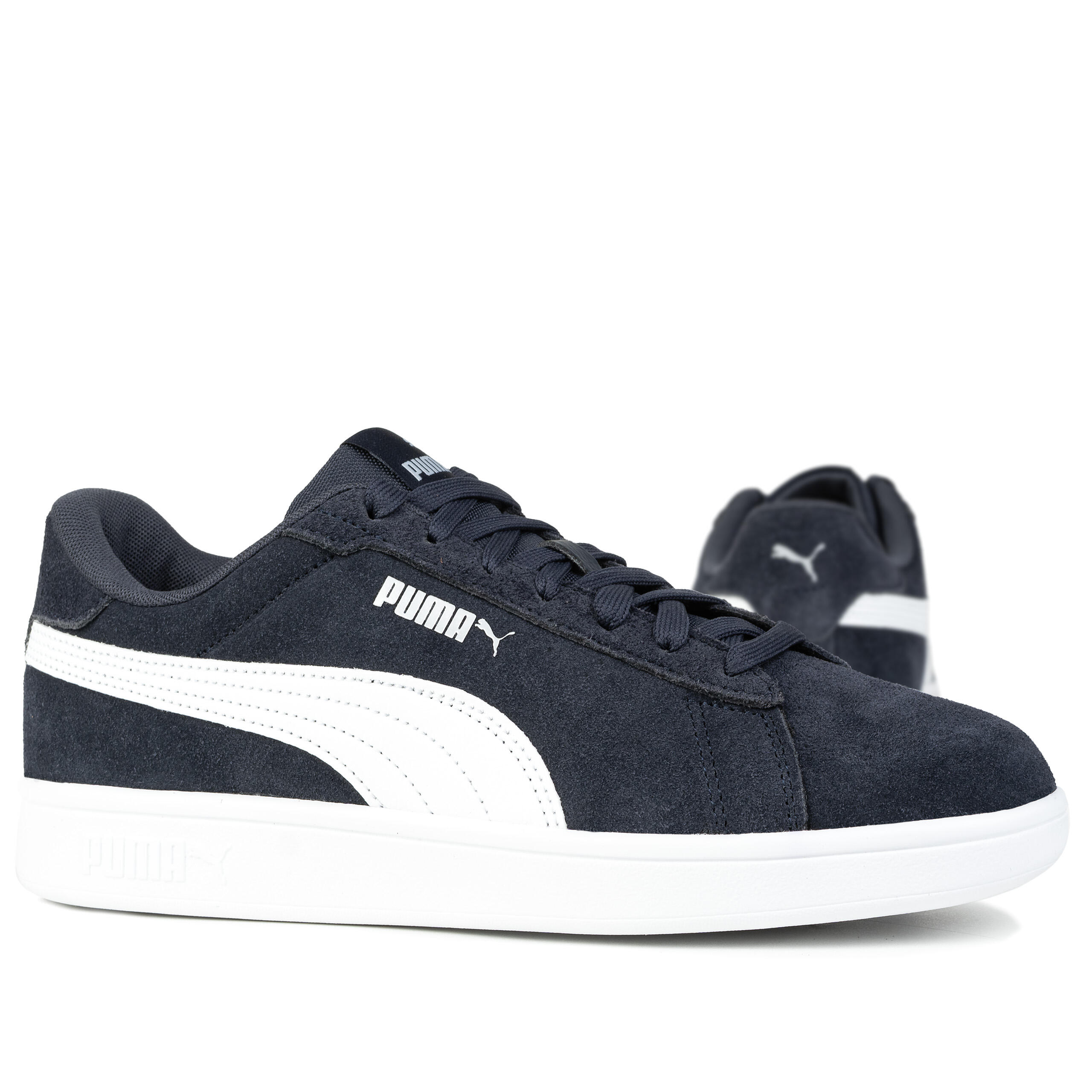Smash 3.0 Sneakers Erwachsene PUMA Parisian Night White Silver Blue Metallic 7/7