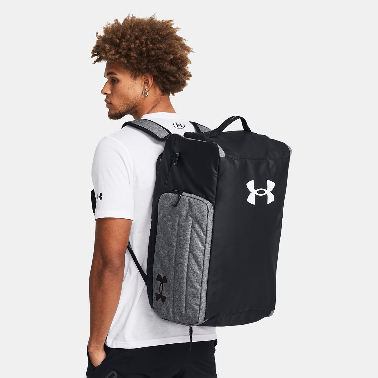 Mochila Desporto Ua Contain Duo (m) Under Armour Cinzento E Preto 2/7