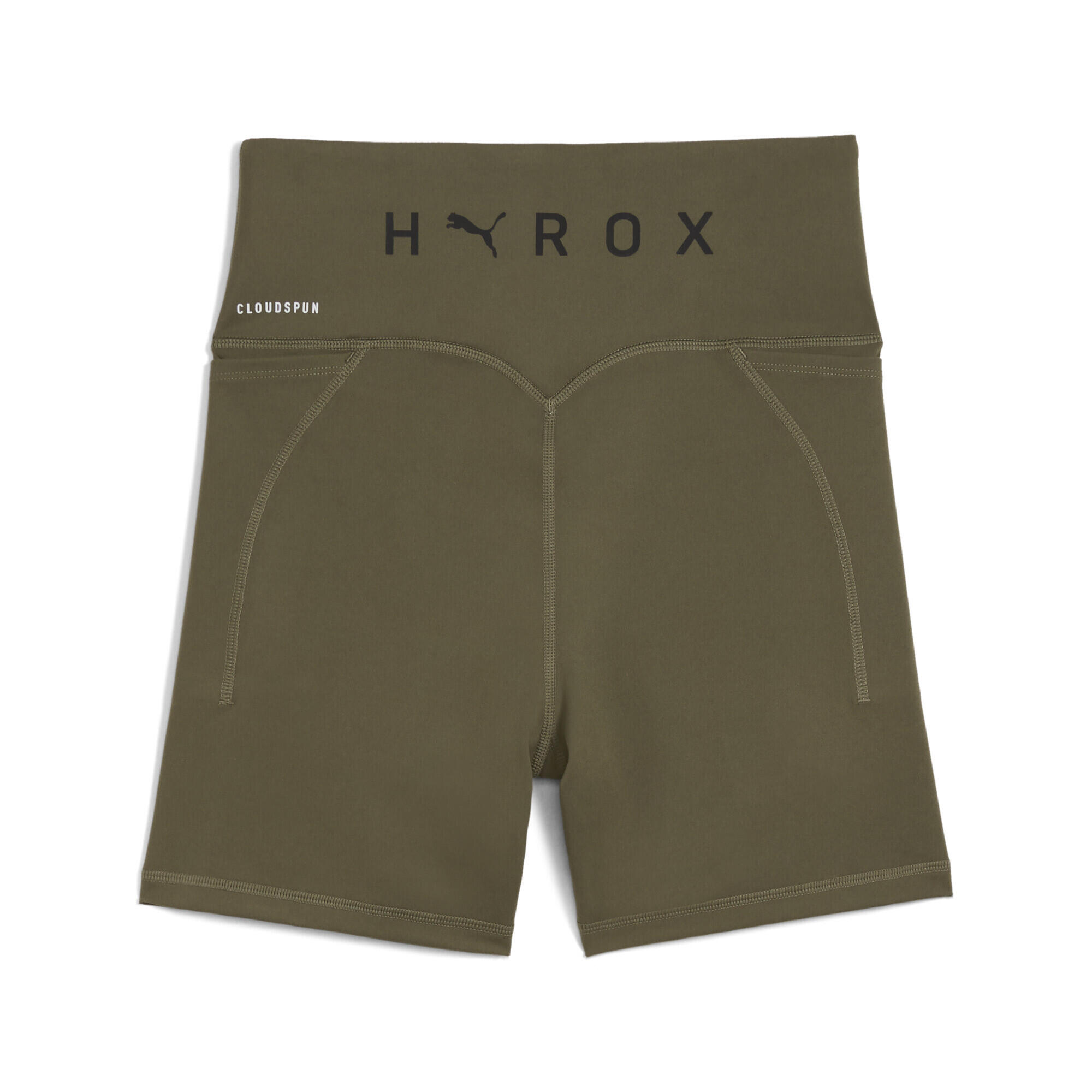 PUMA x HYROX CLOUDSPUN korte legging voor dames, 8 cm PUMA Loden Green 6/7