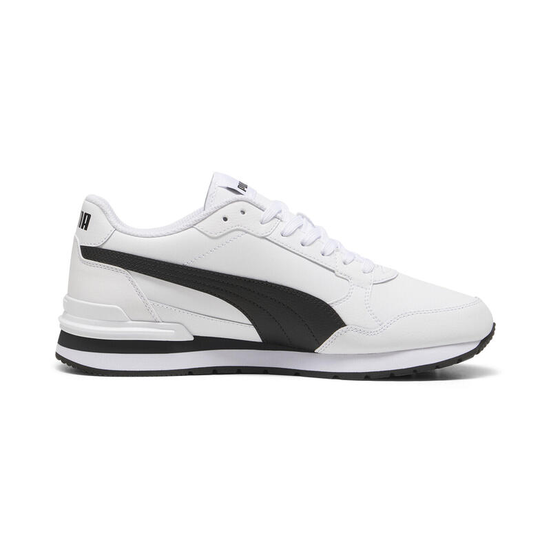 Sneakers en cuir ST Runner v4 PUMA White Black Cast Iron Gray