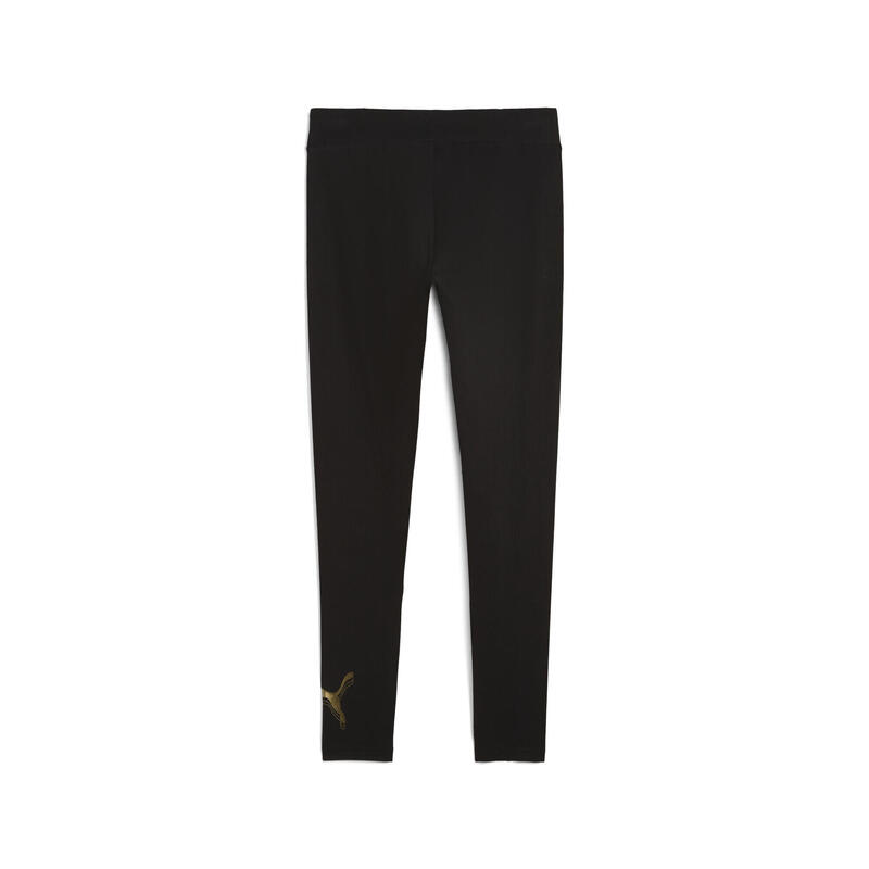 Colanți femei metallic talie elastică negru PUMA