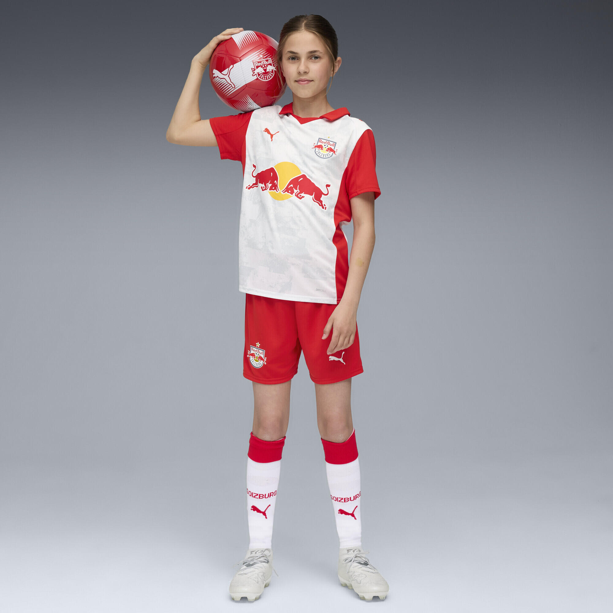 Shorts FC Red Bull Salzburg 25/26 per ragazzi PUMA 4/7