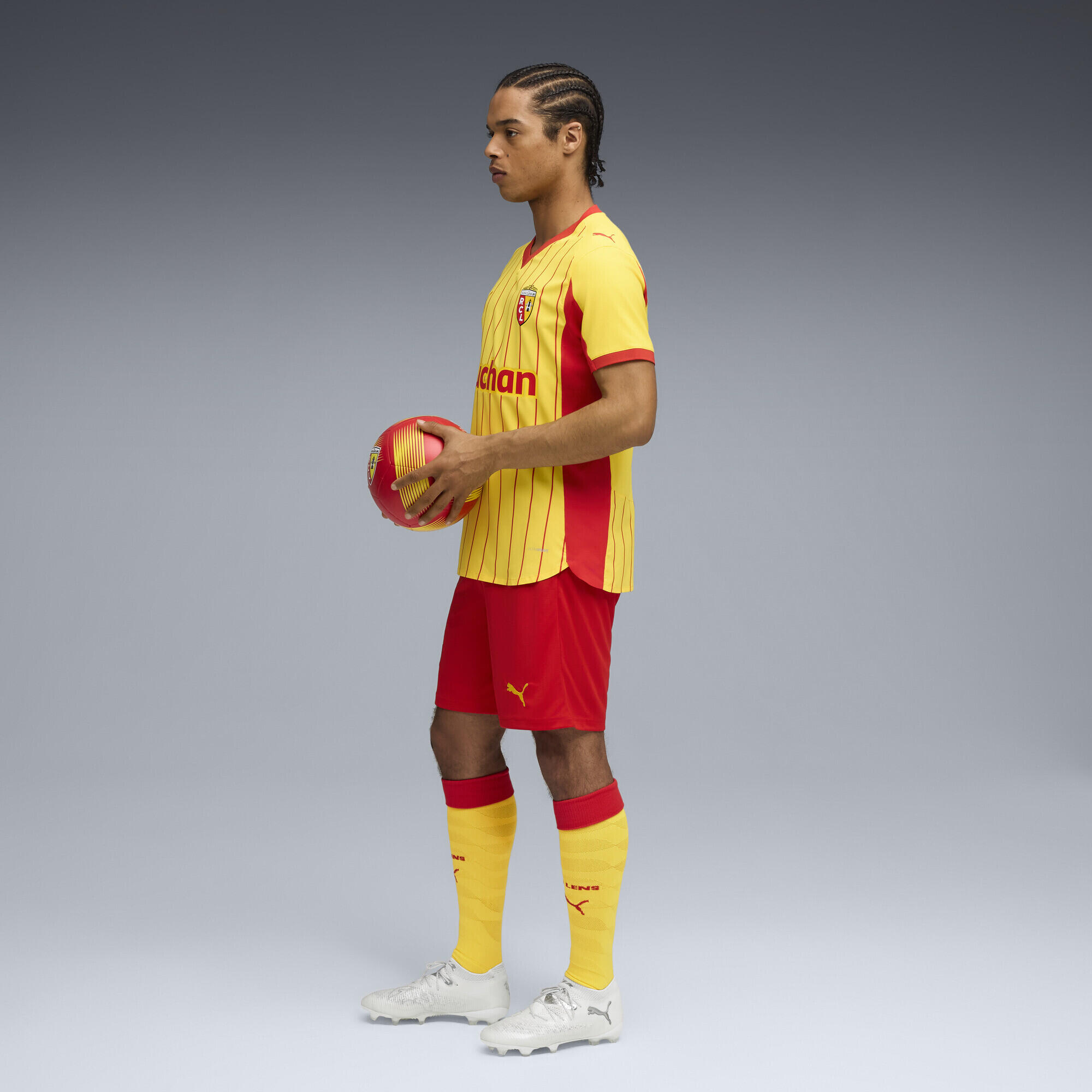 Șort bărbați talie medie, material respirabil Rc Lens 25/26 roșu PUMA 4/7