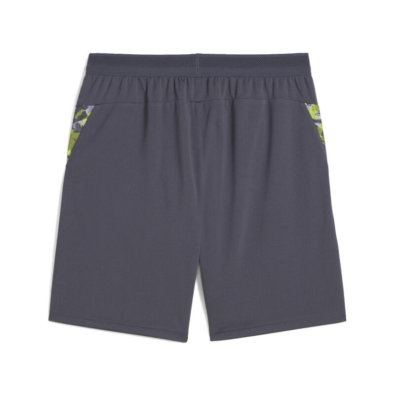 Șort Fotbal Bărbați IndividualCUP Negru PUMA Galactic Gray
