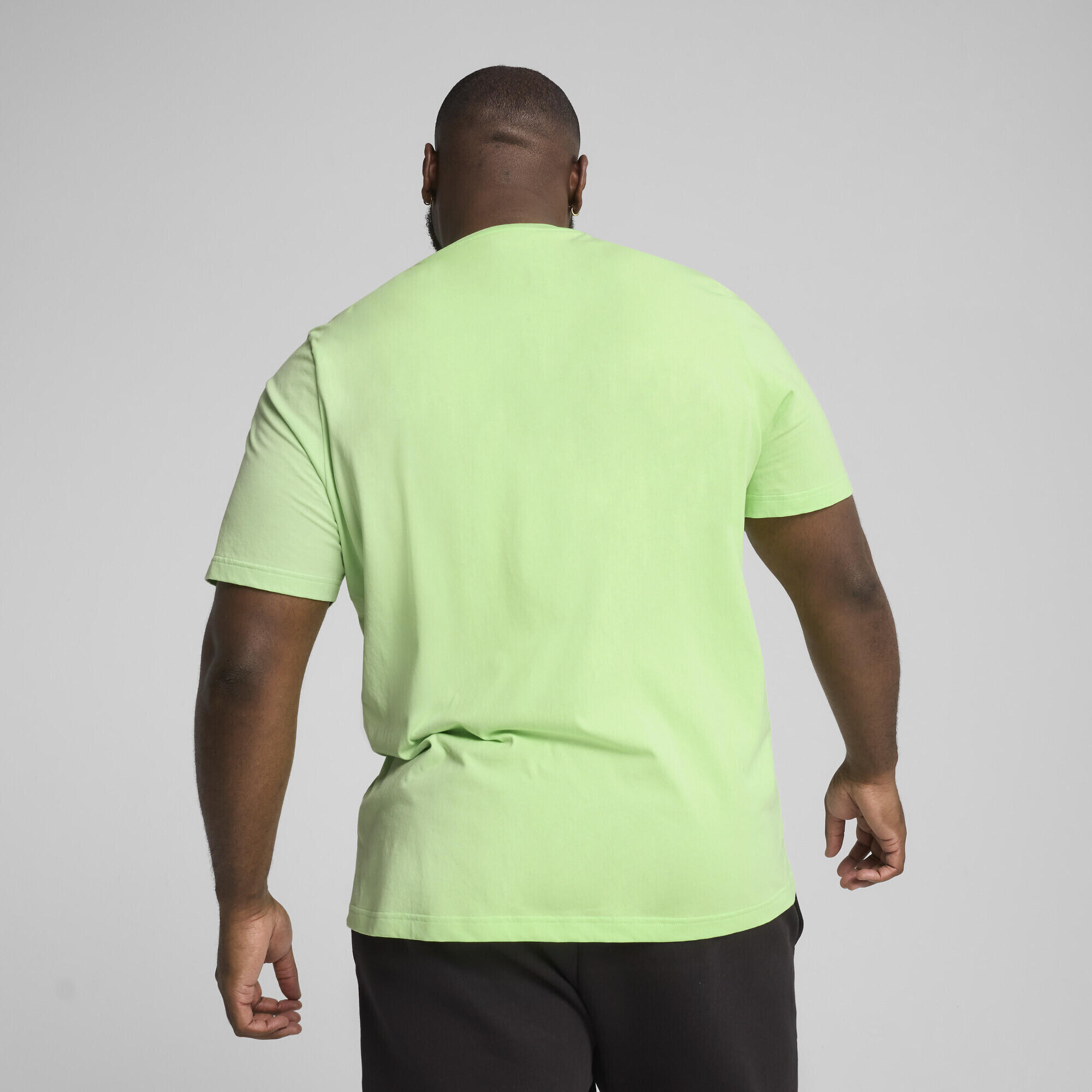 T-shirt Essentials con logo piccolo N. 1 da uomo PUMA Spring Fern Green 5/7
