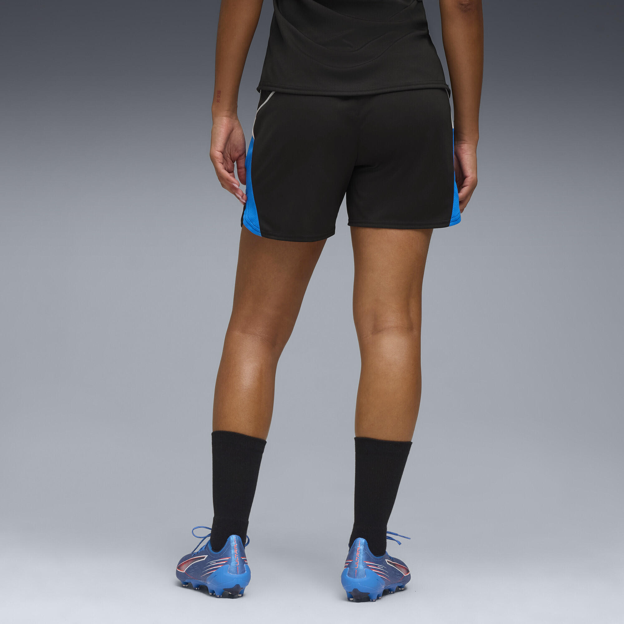Shorts da calcio IndividualBLAZE da donna PUMA Black Cool Light Gray Racing Blue 5/7