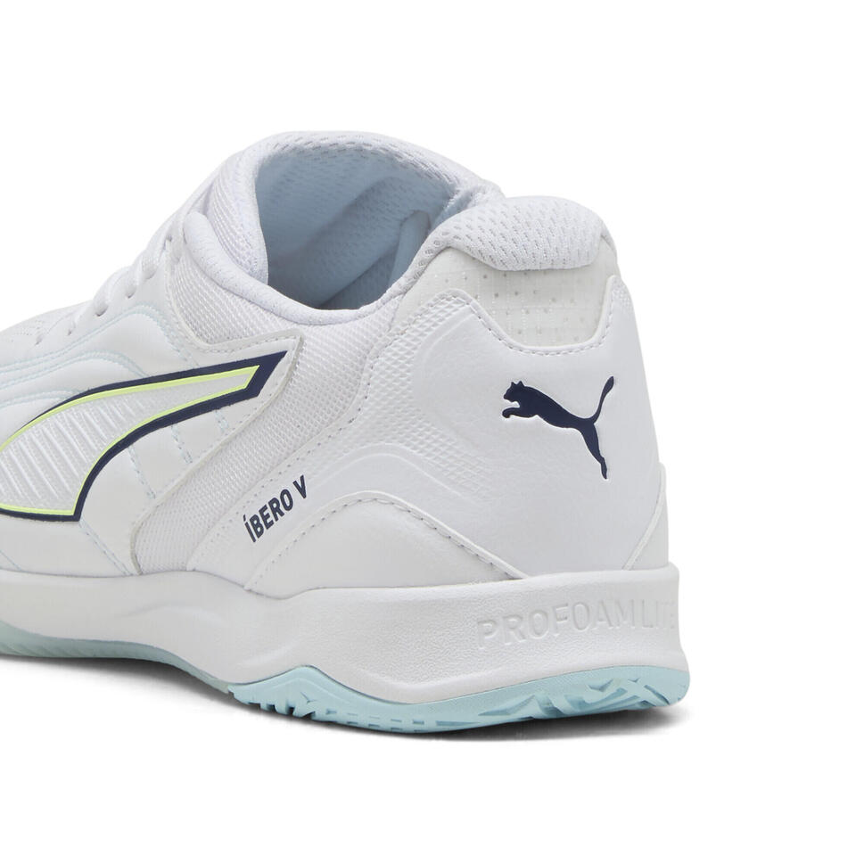 Buty halowe unisex IBERO PUMA White Aqua Fizzy Light Sea Glass Blue Yellow