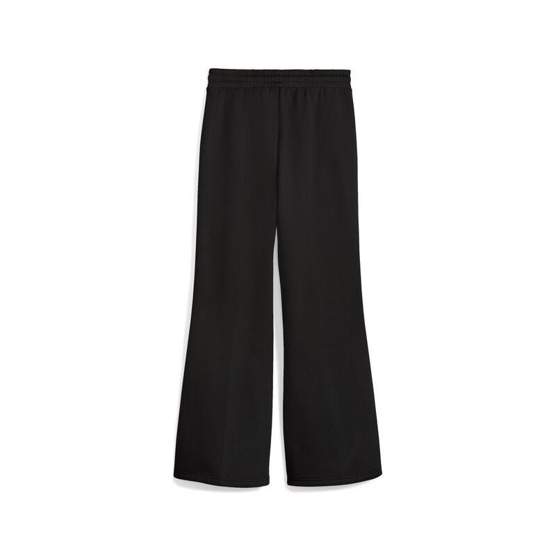 Pantalon femei croială dreaptă, talie înaltă Her, negru PUMA