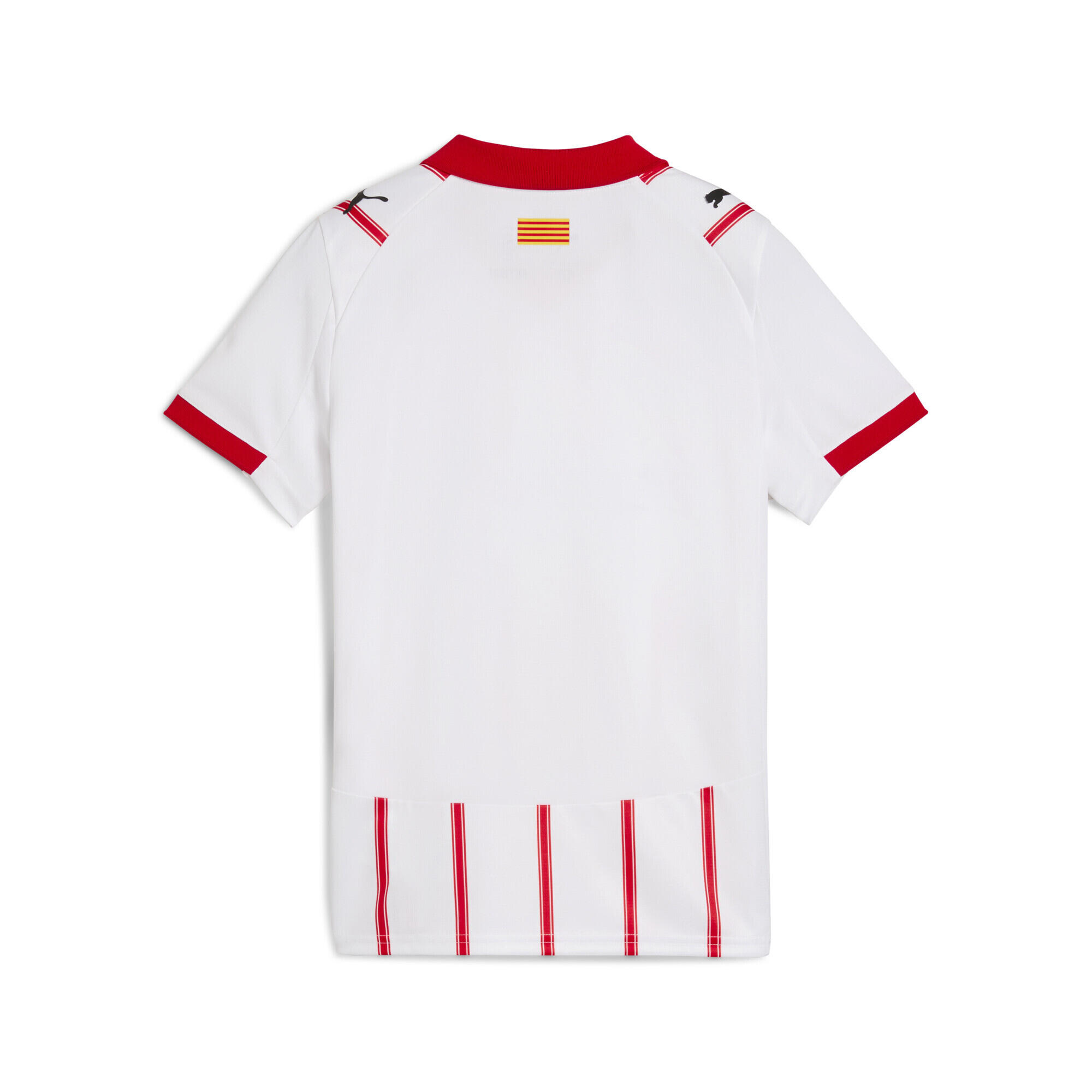 Tricou fotbal copii dungi Girona Fc 25/26 alb PUMA 6/7