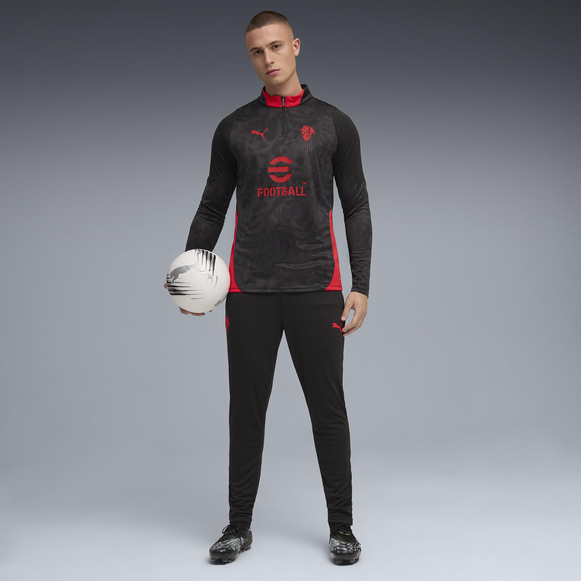 Maglia da allenamento con zip corta AC Milan 25/26 da uomo PUMA 4/7