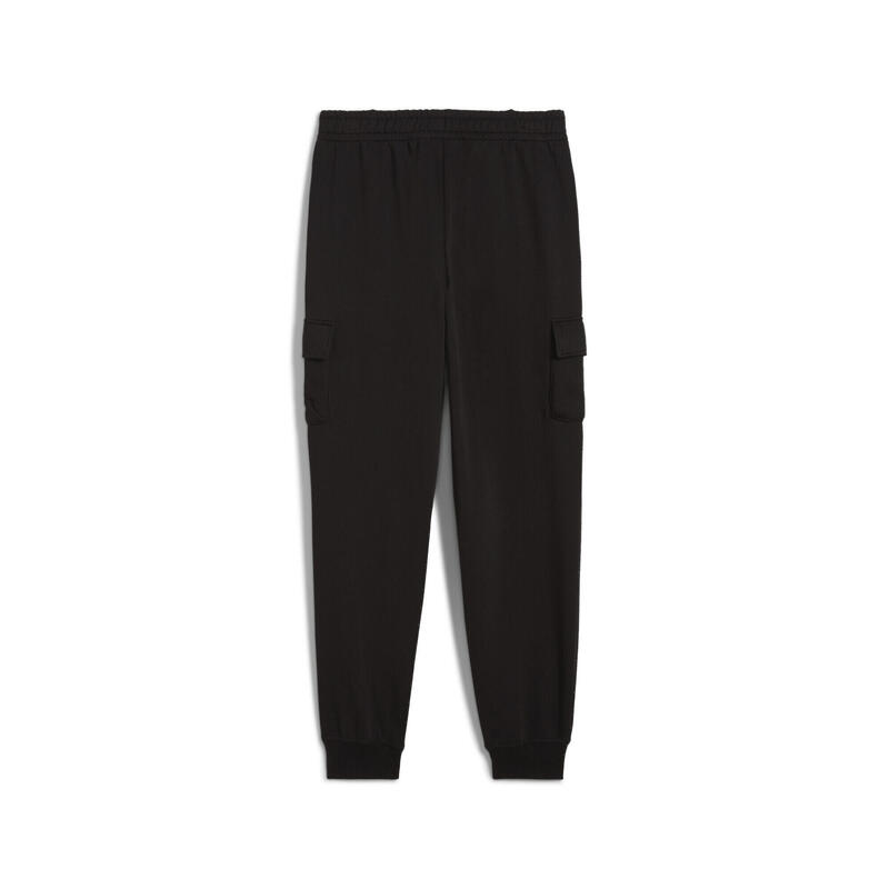 Młodzieżowe bojówki Essentials z logo No. 1 PUMA Black