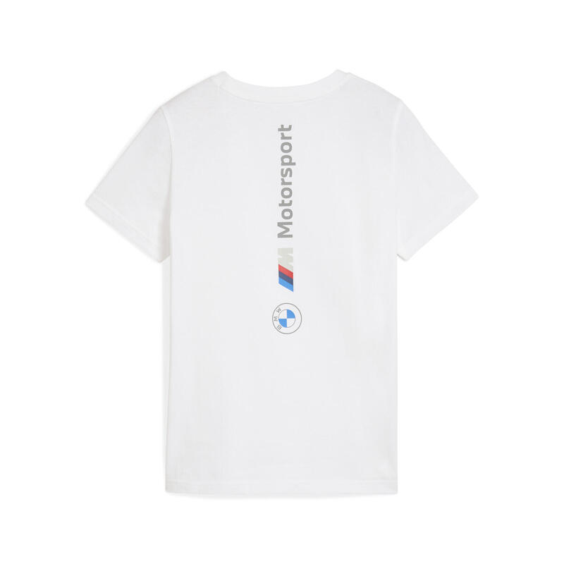 Tricou copii Puma Bmw Mms Kids Ess Logo Tee 2, Alb