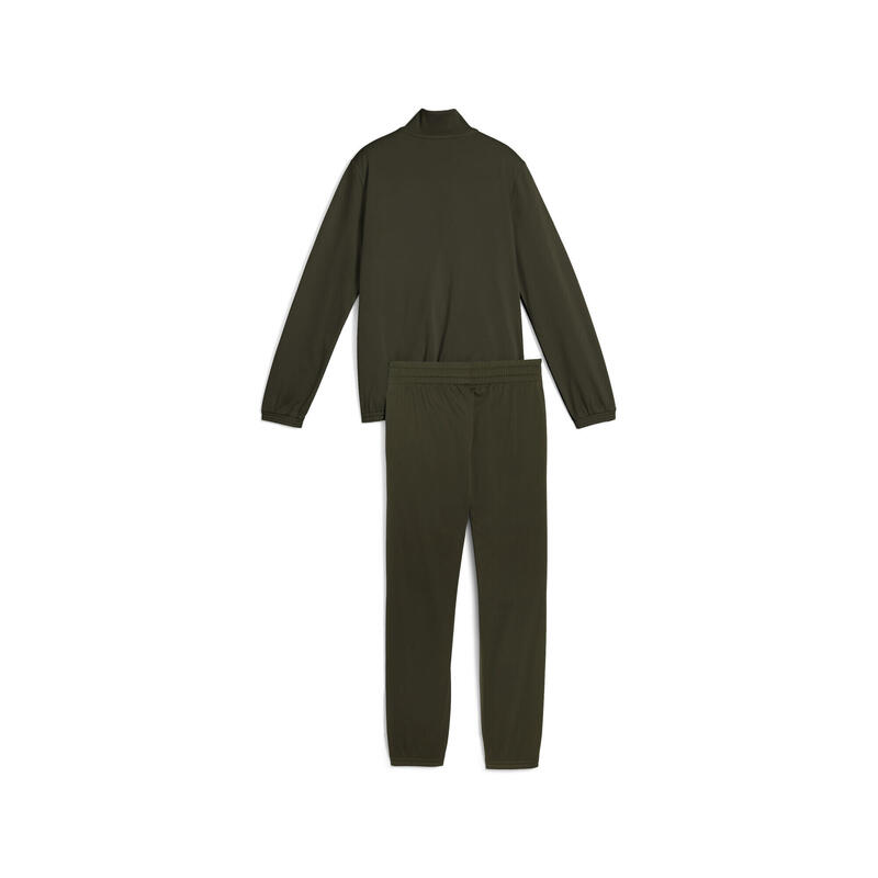 Młodzieżowy dres PUMA z poliestru z blokami kolorów PUMA Dark Olive Green