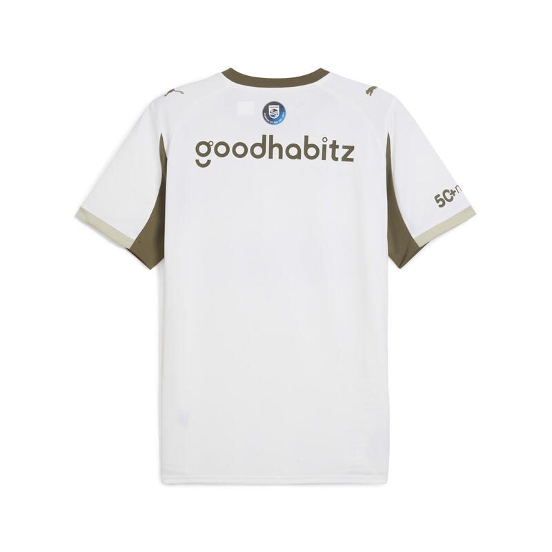 Tricou fotbal bărbați mânecă scurtă Regular Fit 25/26 Ausweichtrikot alb PUMA