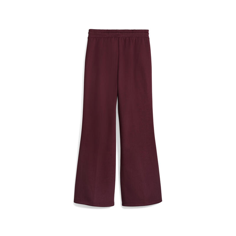 Pantalon femei croială dreaptă, talie înaltă Her, negru PUMA