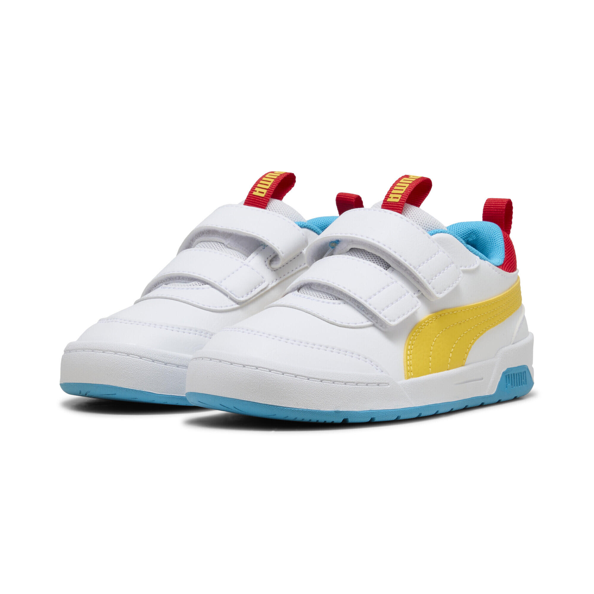 PUMA Sneakers PUMA Multiflex 2 colorate per bambini PUMA White Pelé Yellow