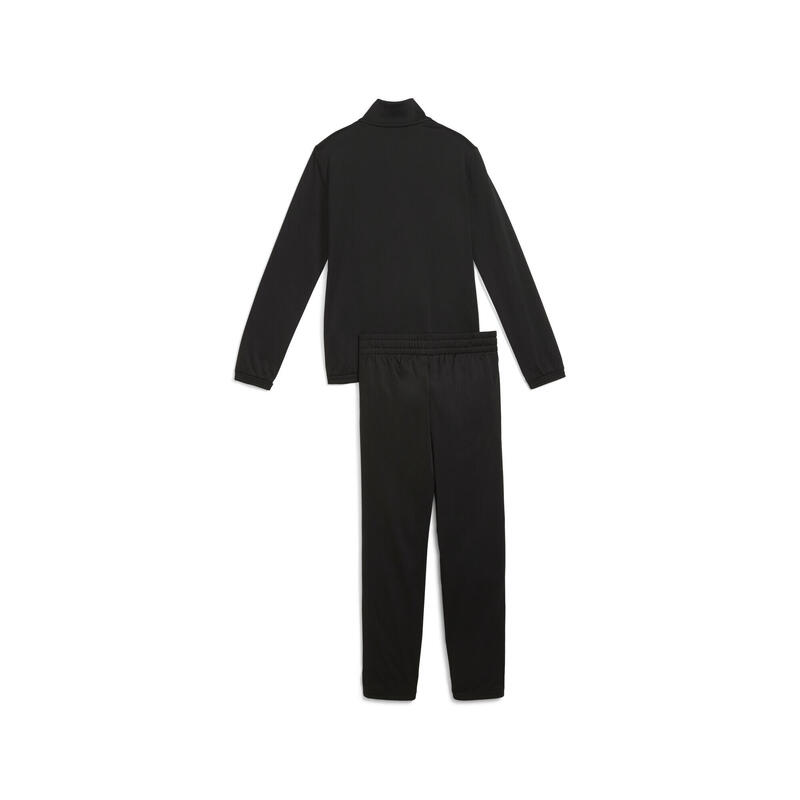Trening alergare copii talie elastică, fermoar Poly Colourblock, negru PUMA
