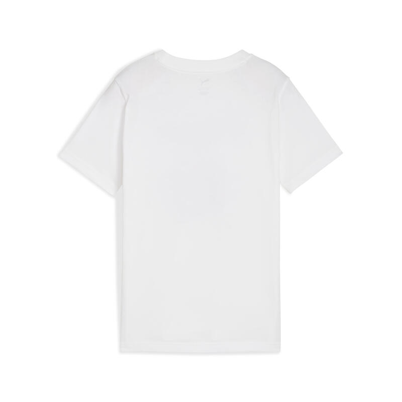 Tricou fitness copii mânecă scurtă Graphic Sneaker, alb PUMA