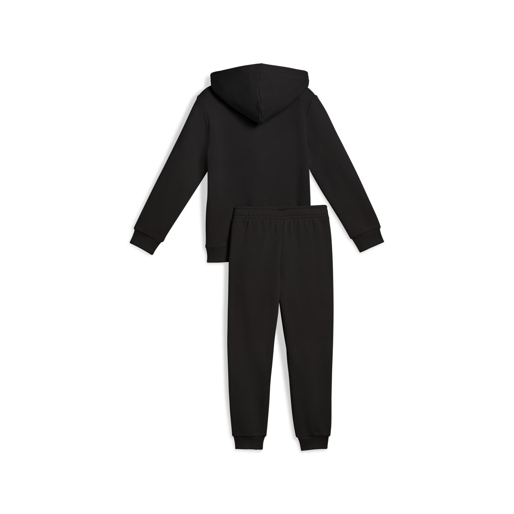 Trening alergare copii cu glugă, Essentials No.1 Logo, negru PUMA 6/7