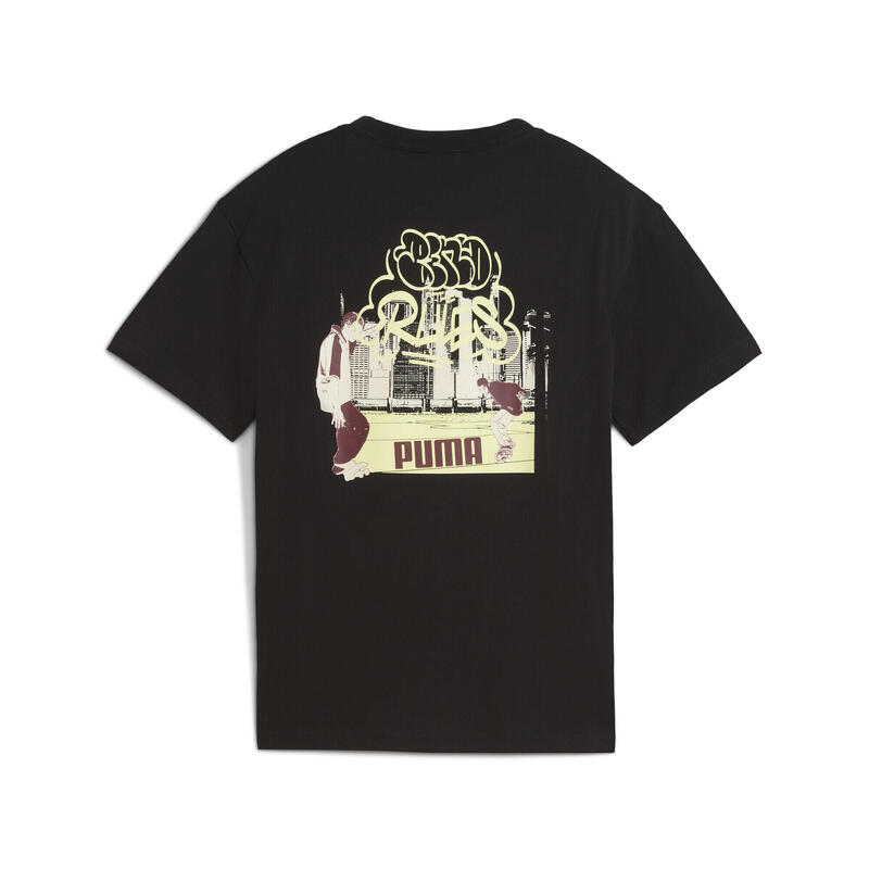 Młodzieżowa koszulka MID90s II z grafiką PUMA Black
