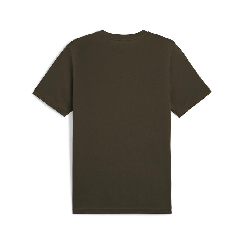 Tricou bărbați logo imprimat Essentials 2 Colour No. 1, negru PUMA