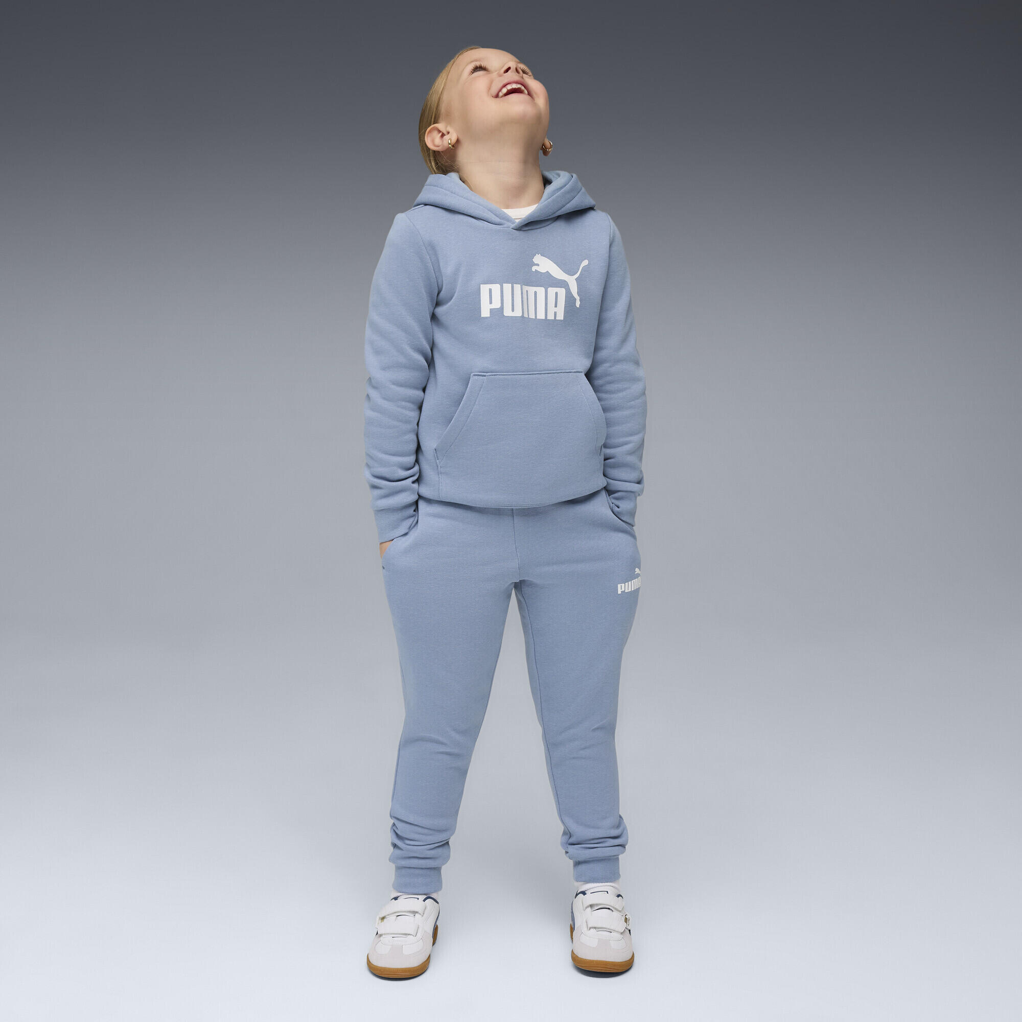 Trening alergare copii cu glugă, Essentials No.1 Logo, negru PUMA 4/7